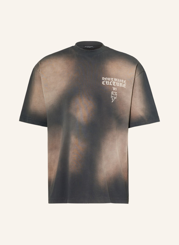 don't waste culture T-Shirt THUNDER TAUPE / CREME / SCHWARZ