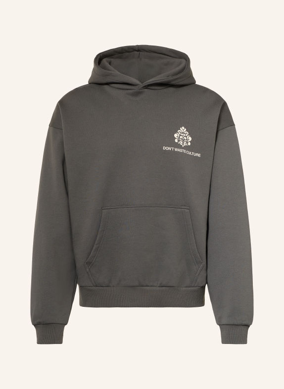 don't waste culture Hoodie PURO DUNKELGRAU / CREME