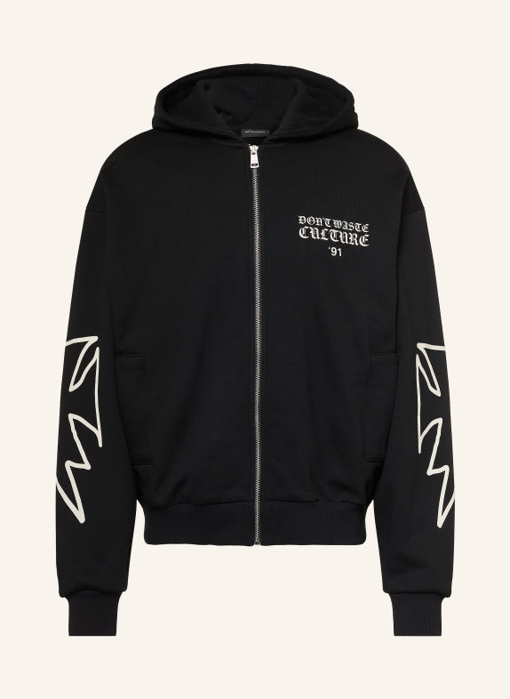 don't waste culture Sweatjacke VELO SCHWARZ