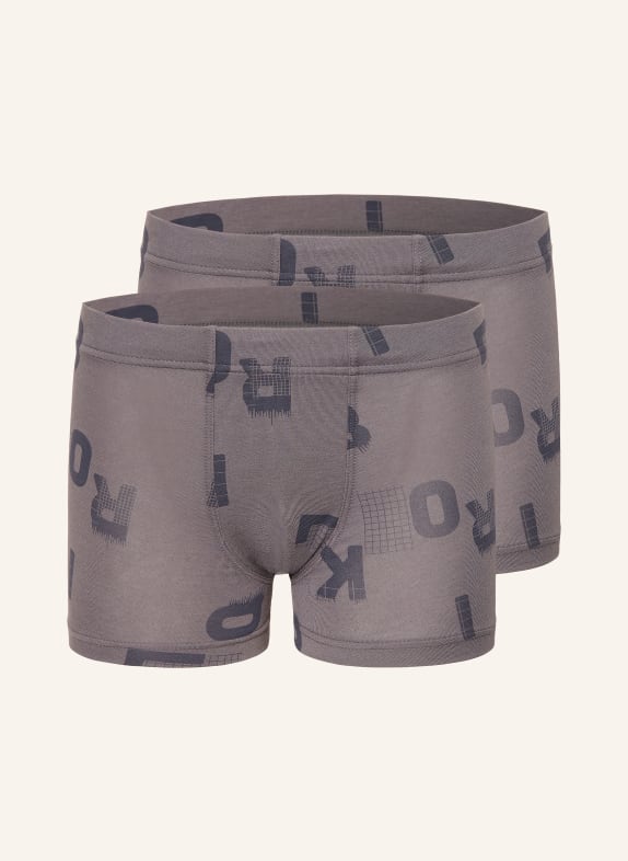 Sanetta Set van 2 Boxershorts GRIJS / DONKERGRIJS