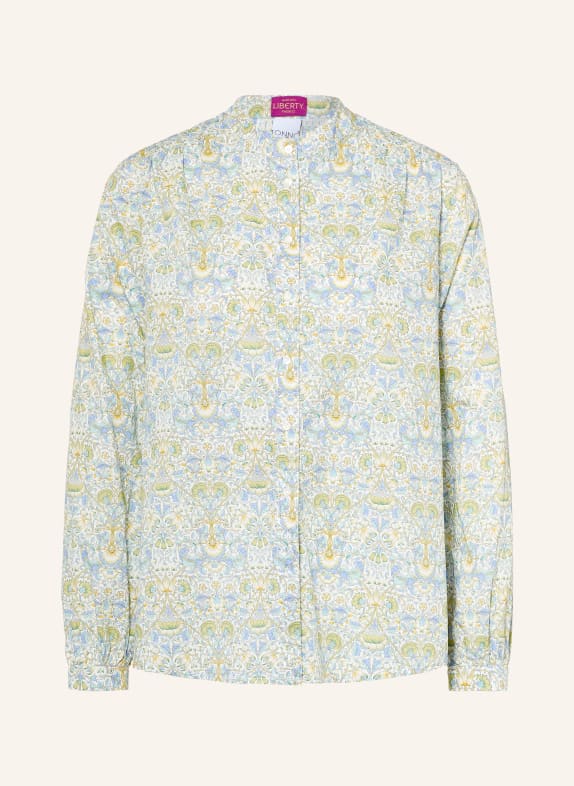 TONNO & PANNA Blouse LIGHT BLUE / YELLOW / LIGHT GREEN