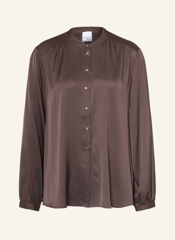 TONNO & PANNA Satin Blouse DARK BROWN