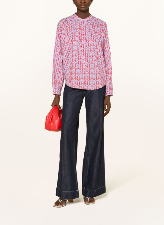 TONNO & PANNA Blouse LICHTBLAUW / ROOD