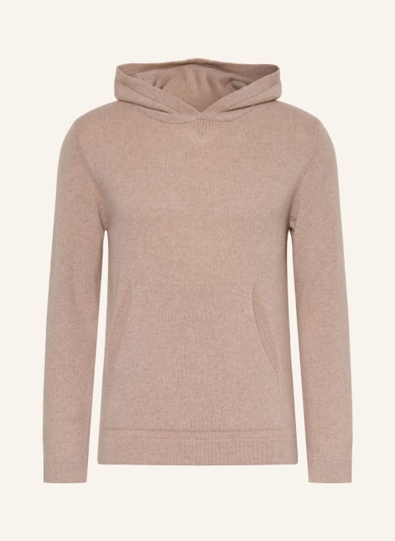 DANIELE FIESOLI Gebreide Hoodie van kasjmier BEIGE