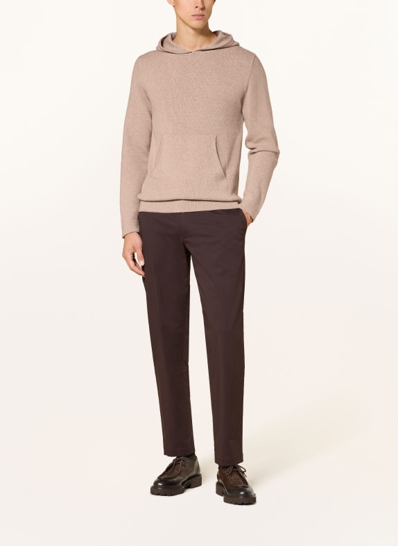DANIELE FIESOLI Gebreide Hoodie van kasjmier BEIGE