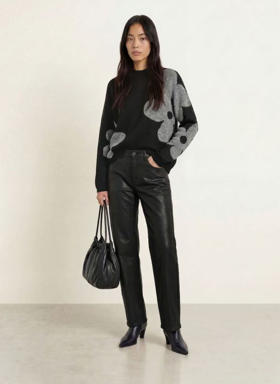ELIAS RUMELIS Pullover CALLA SCHWARZ / GRAU