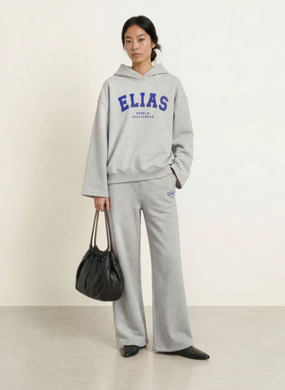 ELIAS RUMELIS Oversized hoodie ILVIE LICHTGRIJS