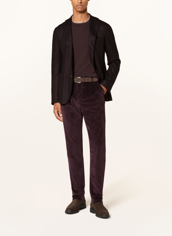 eleventy Colbert Extra Slim Fit DONKERROOD