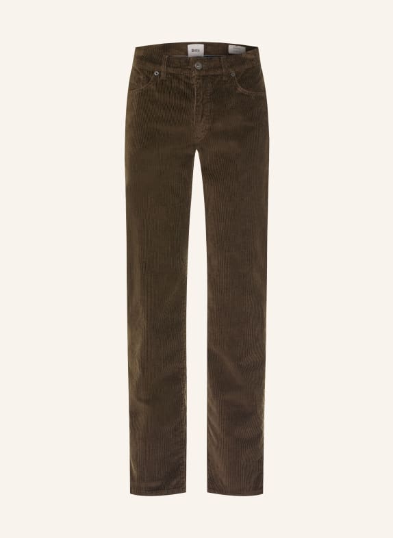 BRAX Pantalon en velours côtelé CADIZ, coupe droite 53 CHOCOLATE