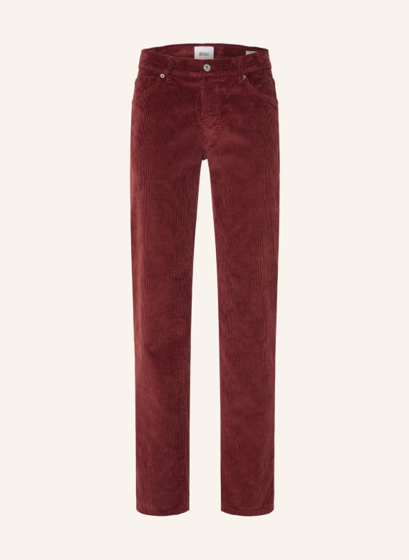 BRAX CADIZ Straight-Fit Corduroy Pants 42 MERLOT