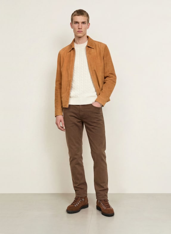 BRAX Broek CADIZ Straight Fit 52 CHOCOALTE