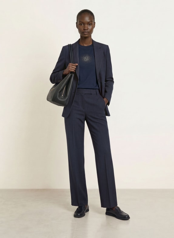 BOSS Marlene-broek TILDA DONKERBLAUW