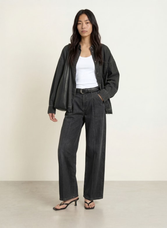 ELIAS RUMELIS Wide leg jeans KANA 1542 mouse grey