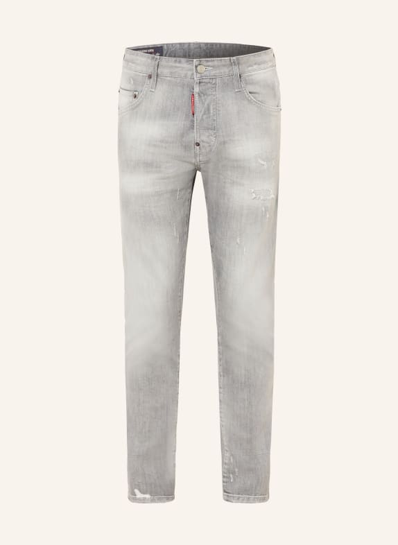 DSQUARED2 Destroyed Jeans SKATER Extra Slim Fit 852 GREY