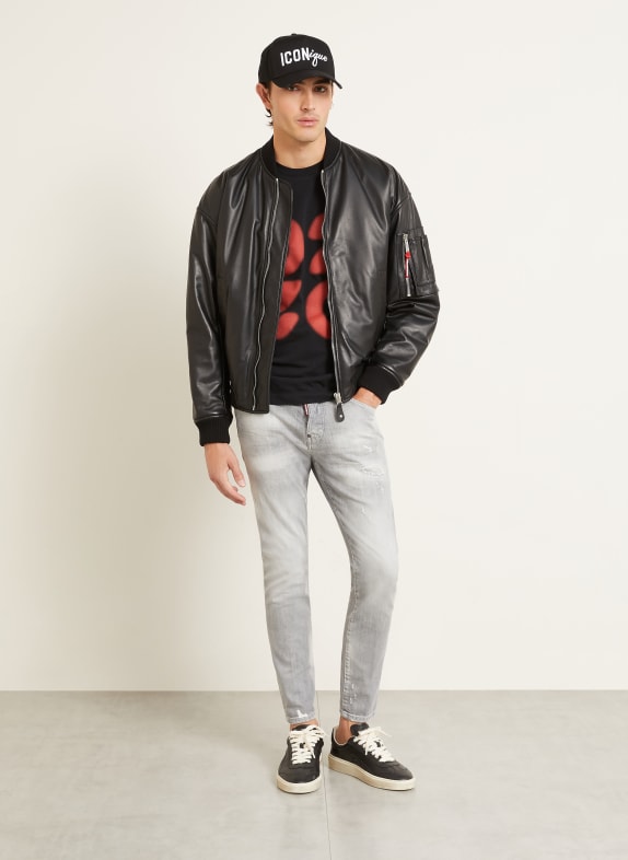 DSQUARED2 Destroyed jeans SKATER Extra Slim Fit 852 GREY