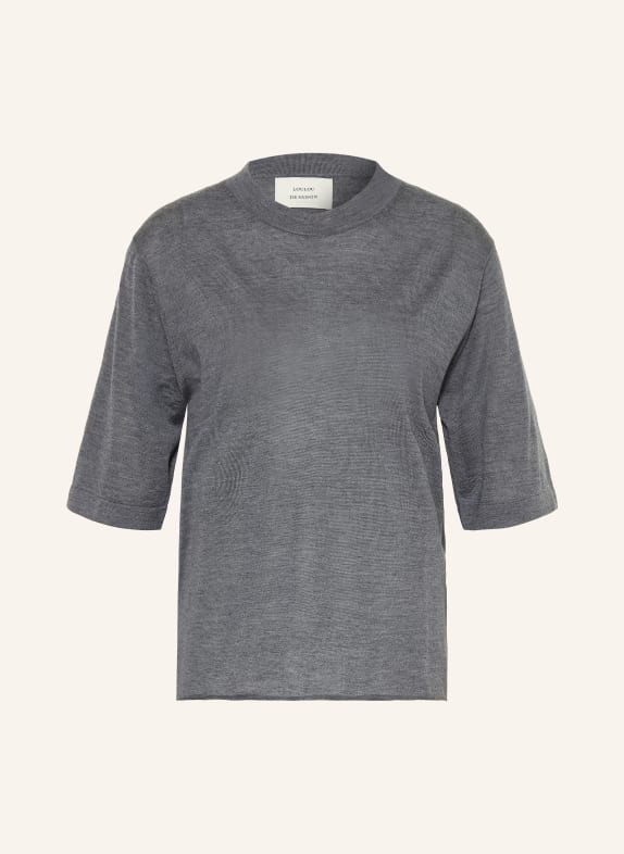LOULOU DE SAISON NALA LDS Cashmere Knit Shirt DARK GRAY