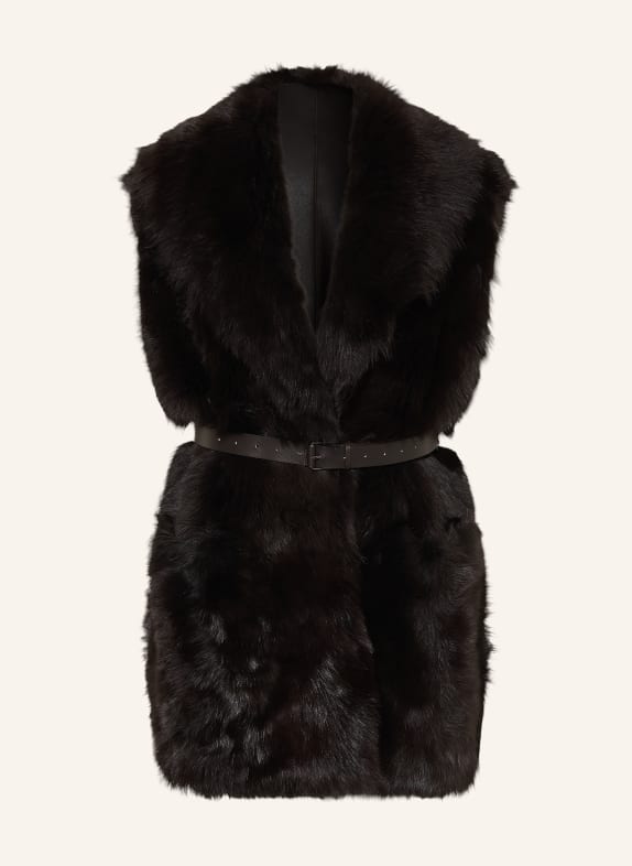manzoni 24 Veste sans manches MARRON FONCÉ