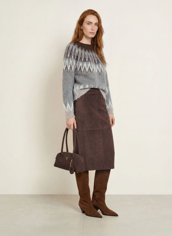 darling harbour Trui met alpaca GREY MELANGE