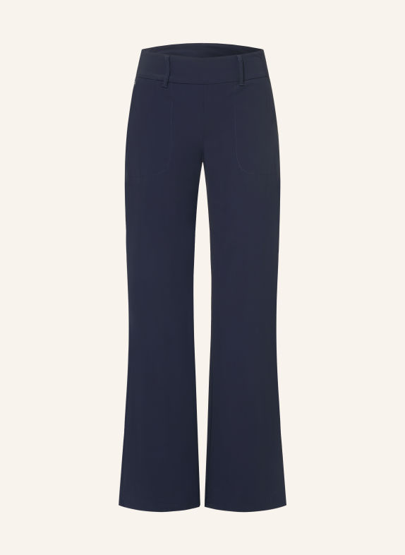 ALBERTO LUCY wide-leg trousers with Rhinestones DARK BLUE