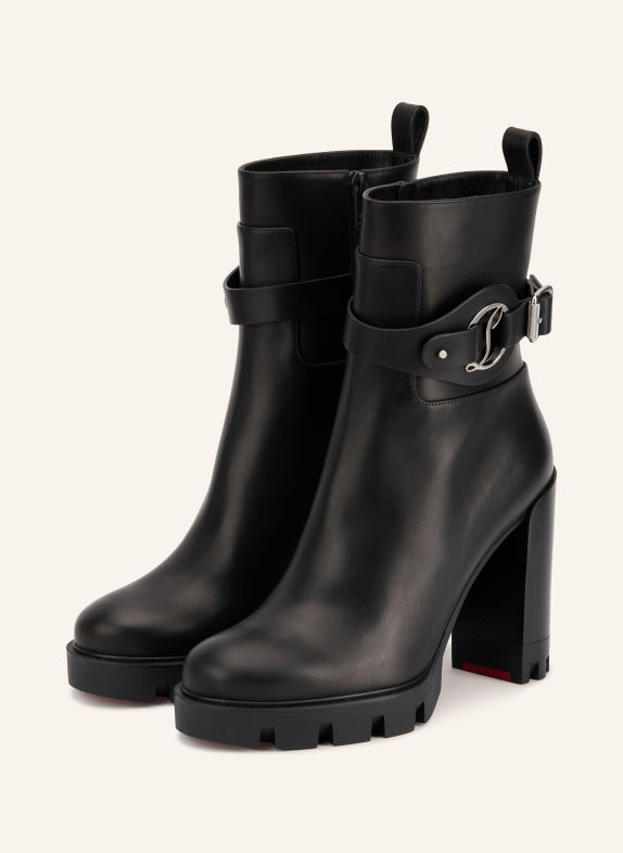 Christian Louboutin Stiefeletten DIANOUCHETTE LUG SCHWARZ / SILBER