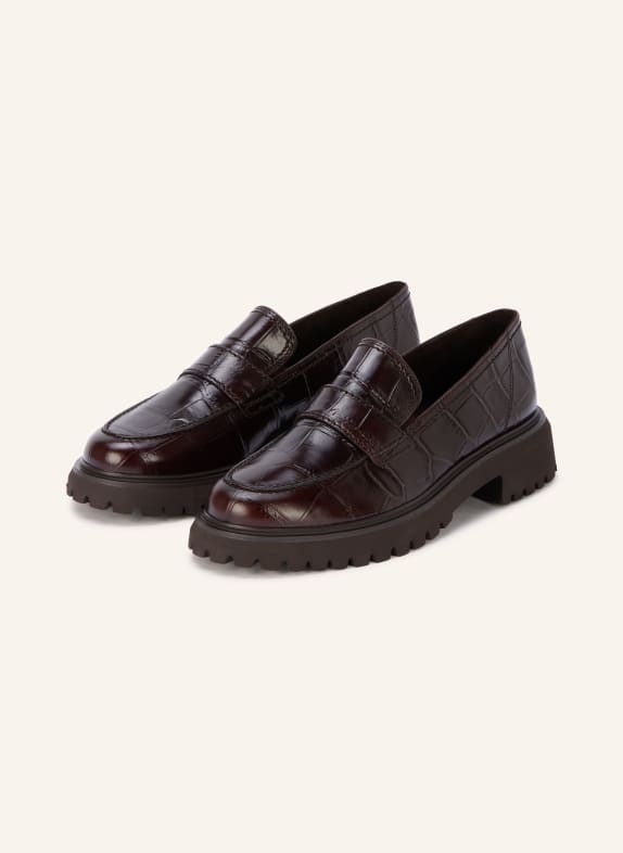 paul green Loafers BIG CROCO MARRON FONCÉ