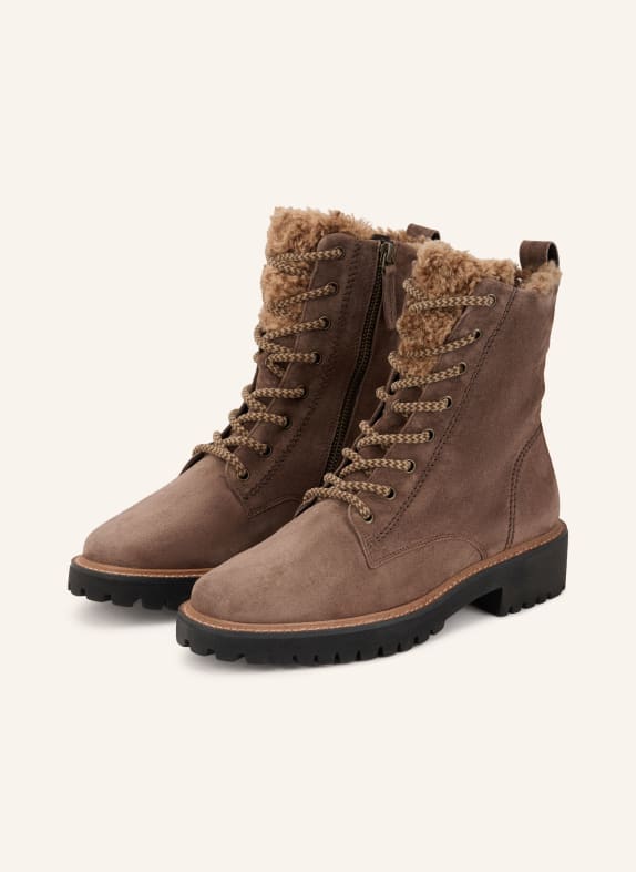 paul green Boots à lacets TAUPE
