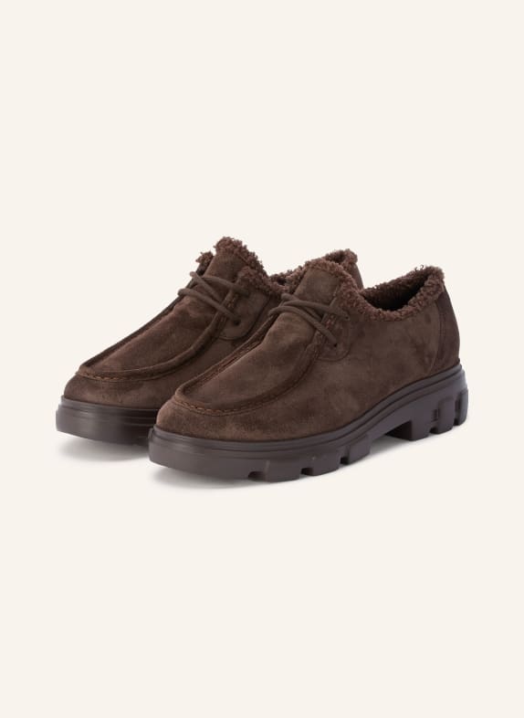 paul green Lace-up shoes DARK BROWN