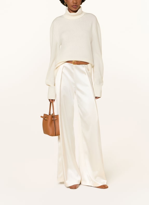 RALPH LAUREN Collection MASINA Satin Wide-leg Trousers CREAM