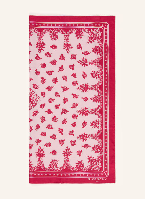 GIVENCHY Silk scarf PINK / LIGHT PINK