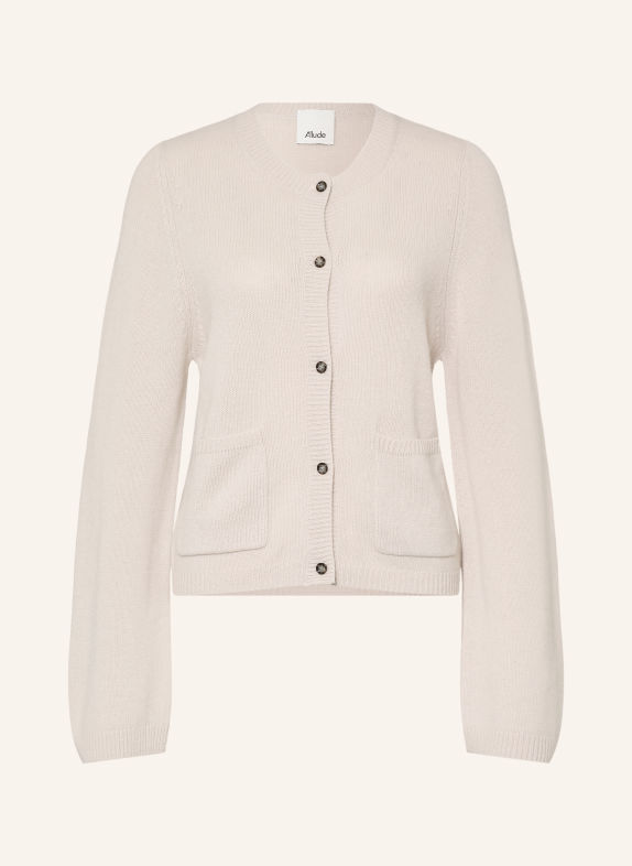 ALLUDE Strickjacke aus Cashmere HELLGRAU