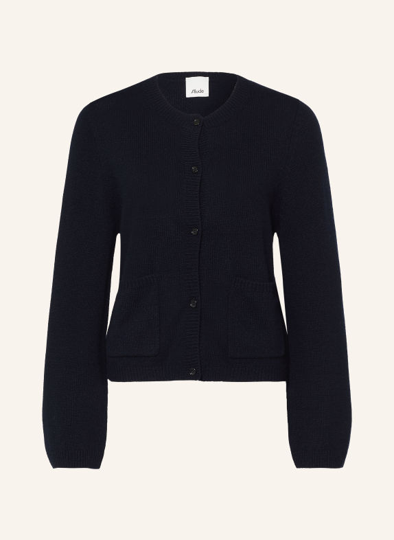 ALLUDE Strickjacke aus Cashmere DUNKELBLAU