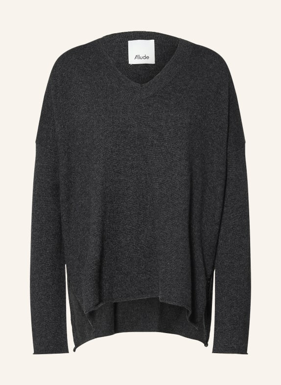 ALLUDE Cashmere-Pullover DUNKELGRAU
