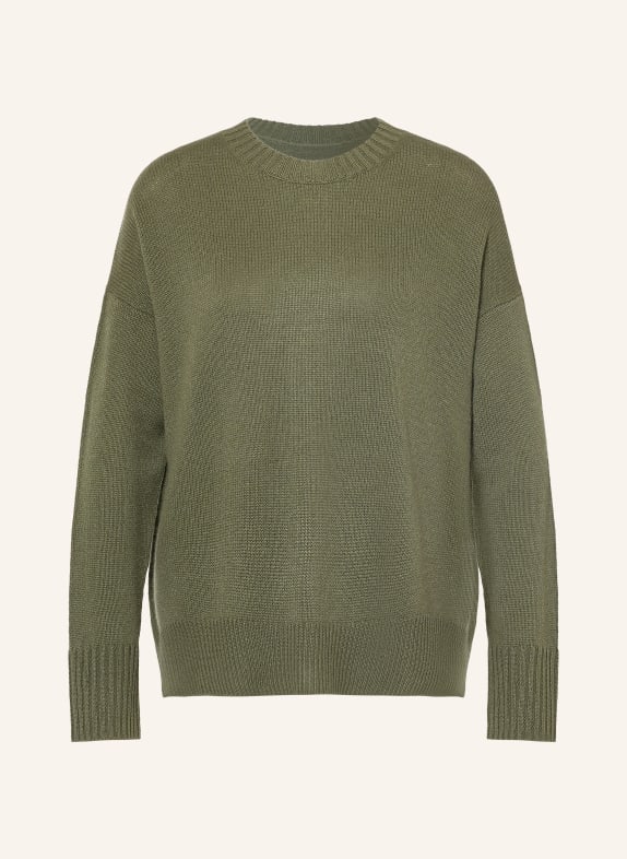 ALLUDE Cashmere-Pullover KHAKI