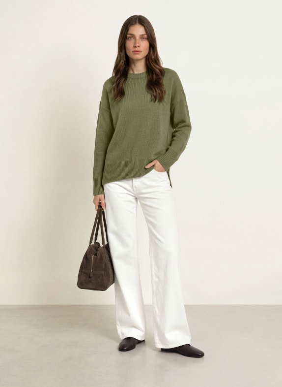 ALLUDE Kasjmiertrui KAKI