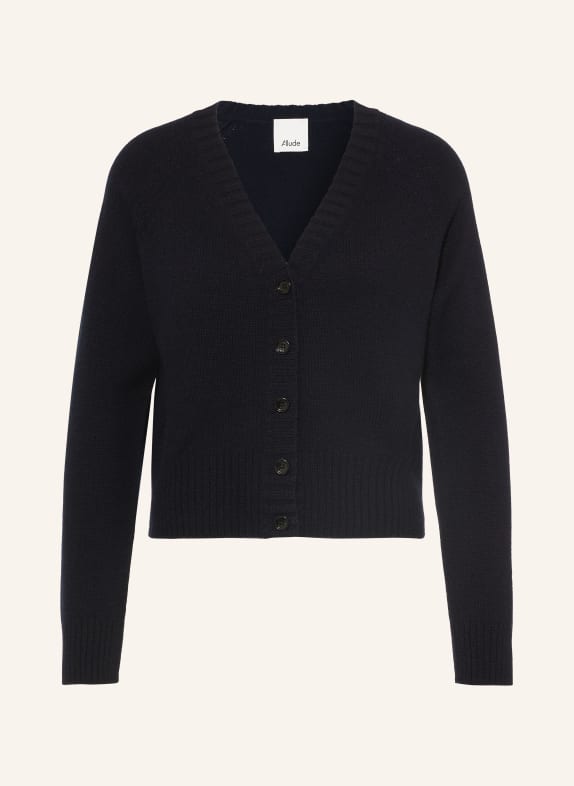 ALLUDE Gilet en cachemire BLEU FONCÉ