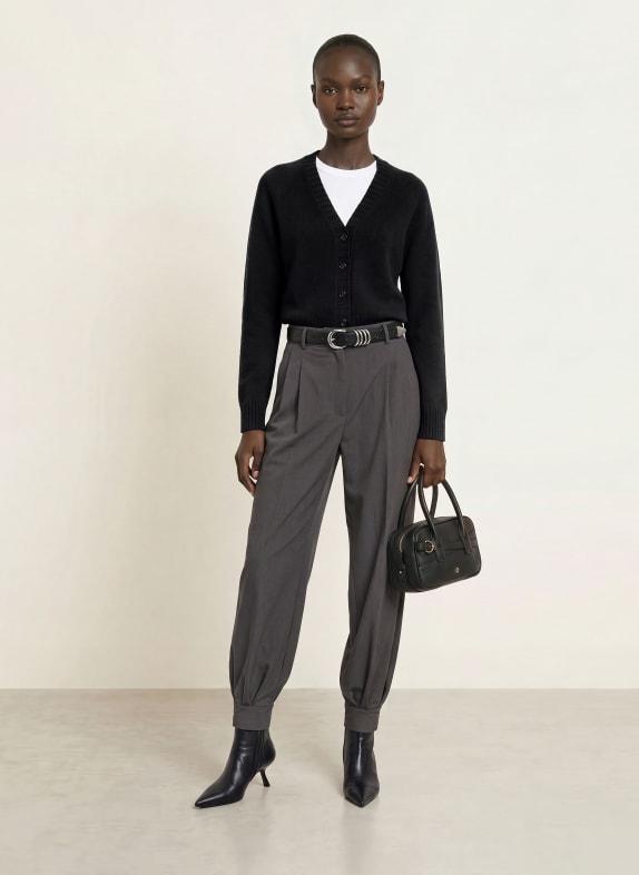 ALLUDE Vest van kasjmier DONKERBLAUW