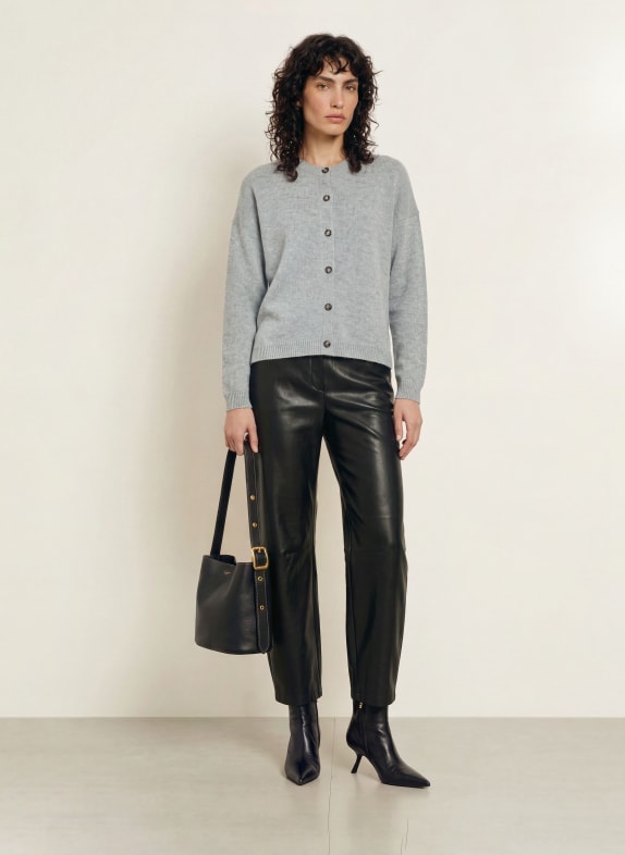 ALLUDE Vest van kasjmier GRIJS