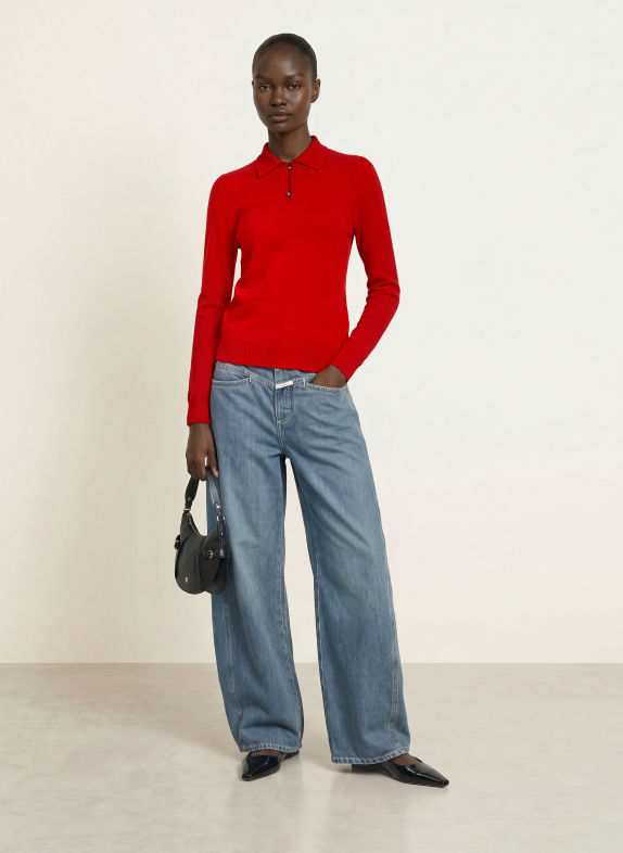 ALLUDE Kasjmiertrui ROOD