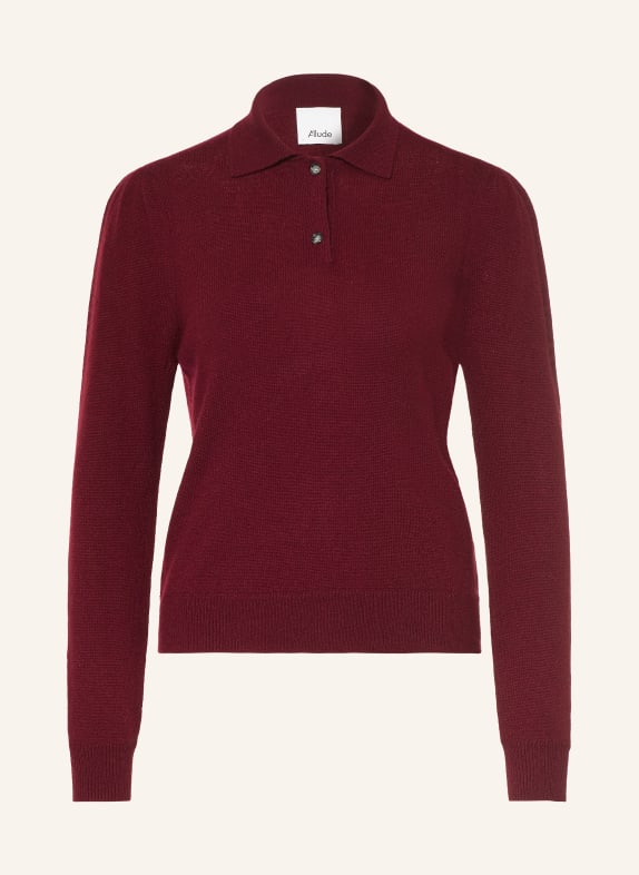 ALLUDE Pull en cachemire ROUGE FONCÉ