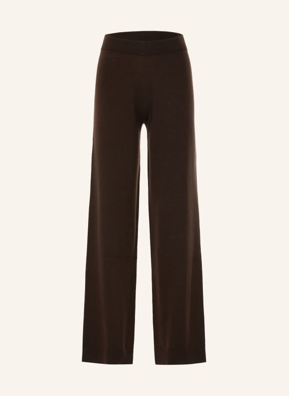 ALLUDE Strickhose mit Cashmere DUNKELBRAUN