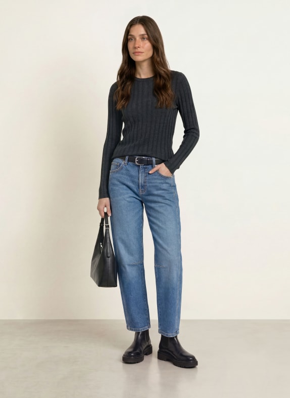 ALLUDE Trui DONKERGRIJS