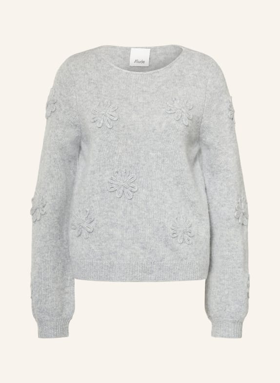 ALLUDE Trui met kasjmier LICHTGRIJS