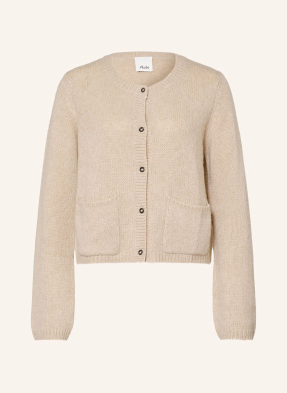 ALLUDE Strickjacke mit Cashmere BEIGE