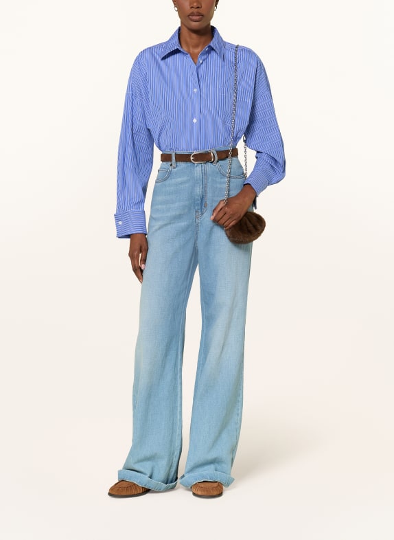 WEEKEND Max Mara Hemdbluse OVATTA BLAU / DUNKELBLAU / WEISS