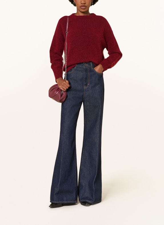 WEEKEND Max Mara Pullover mit Alpaka DUNKELROT