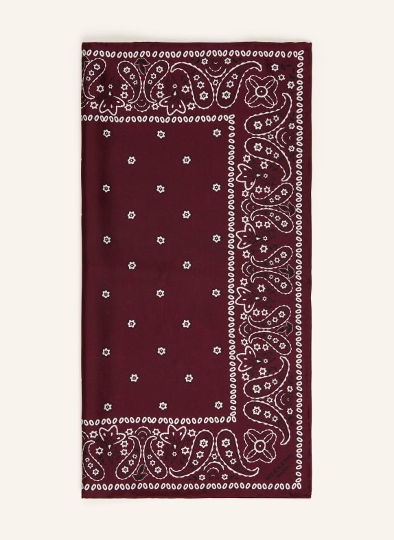 WEEKEND Max Mara Foulard en soie ELODIA ROUGE FONCÉ / BLANC / NOIR