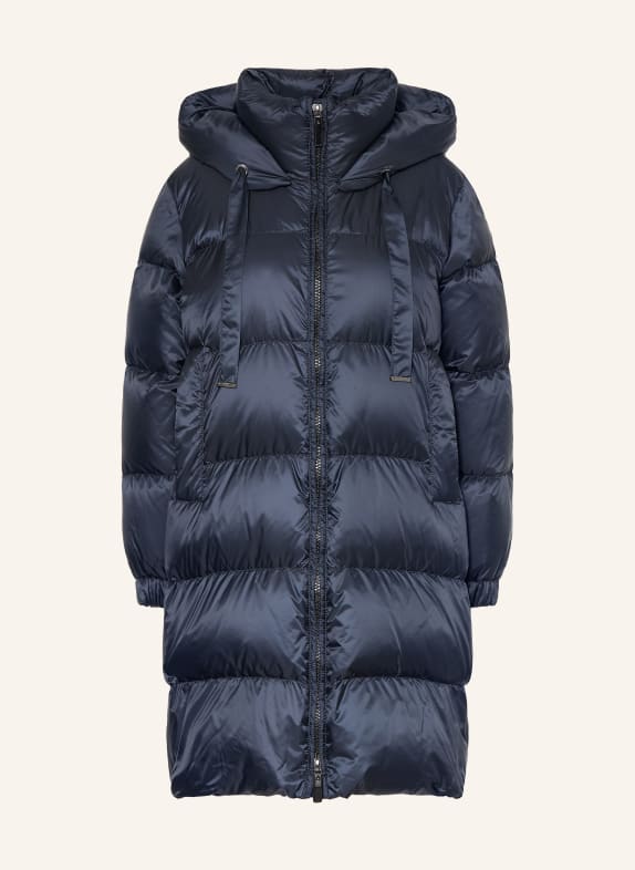 Max Mara The Cube Daunenmantel MARTE mit abnehmbarer Kapuze DUNKELBLAU