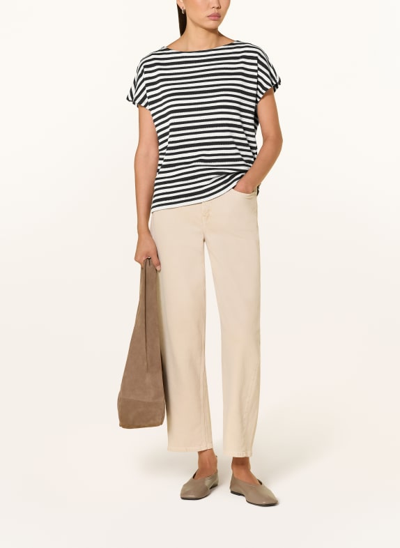 Betty Barclay Gebreid shirt DONKERBLAUW / BEIGE