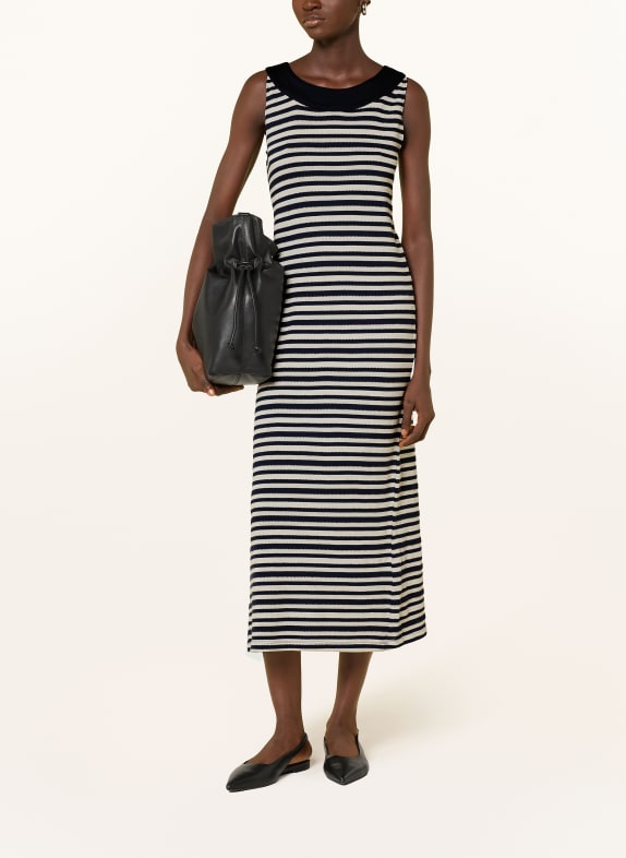 Betty Barclay Gebreide jurk DONKERBLAUW / BEIGE