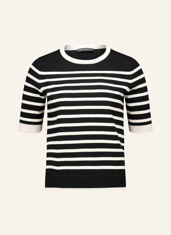 Betty Barclay Knit shirt BLACK / BEIGE